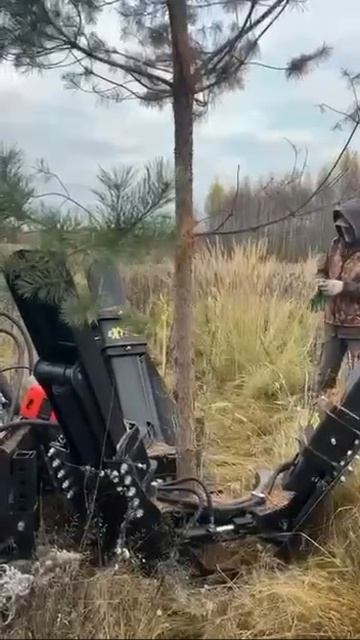 Пересадчик деревьев Exten Wm1 на мини-погрузчике Lonking смотреть онлайн