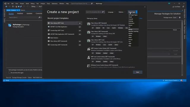 Как создать нюгет пакет / Create nuget package смотреть онлайн