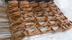 Гибка медной трубы в спираль. Автоматический трубогиб для навивки спирали MASTER.3X производства БМК