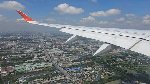 Бангкок_с_высоты._Посадка_Аэробус_А-350 Таиланд.