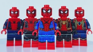 ЛЕГО Минифигурки Костюмов Человека-Паука из Киновселенной Марвел #лего #марвел