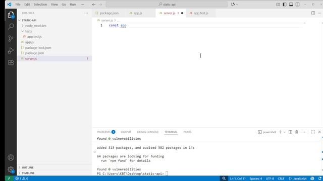 Практическая работа: Разработка и тестирование статичного API на Node.js смотреть онлайн