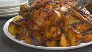 Курица с прованскими травами и картошкой