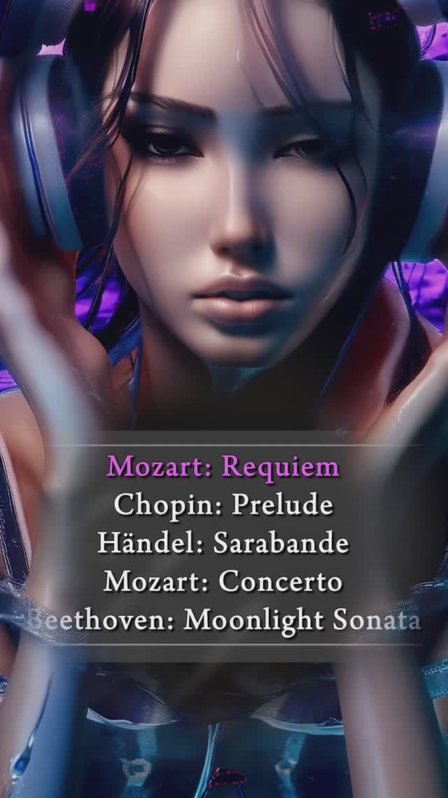 Моцарт, Шопен, Бетховен (4K Ремиксы) 🎧🔥🎧