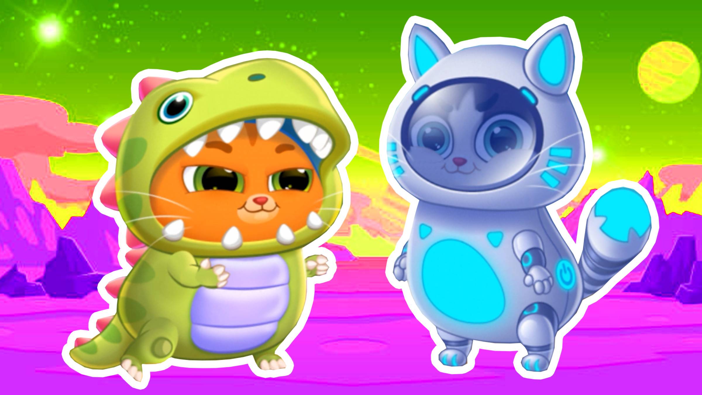 Суровый КОТИК БУБУ 2 №21. Дракон и робот помойщик. Мультик ИГРА про котят на Хвостик ТВ