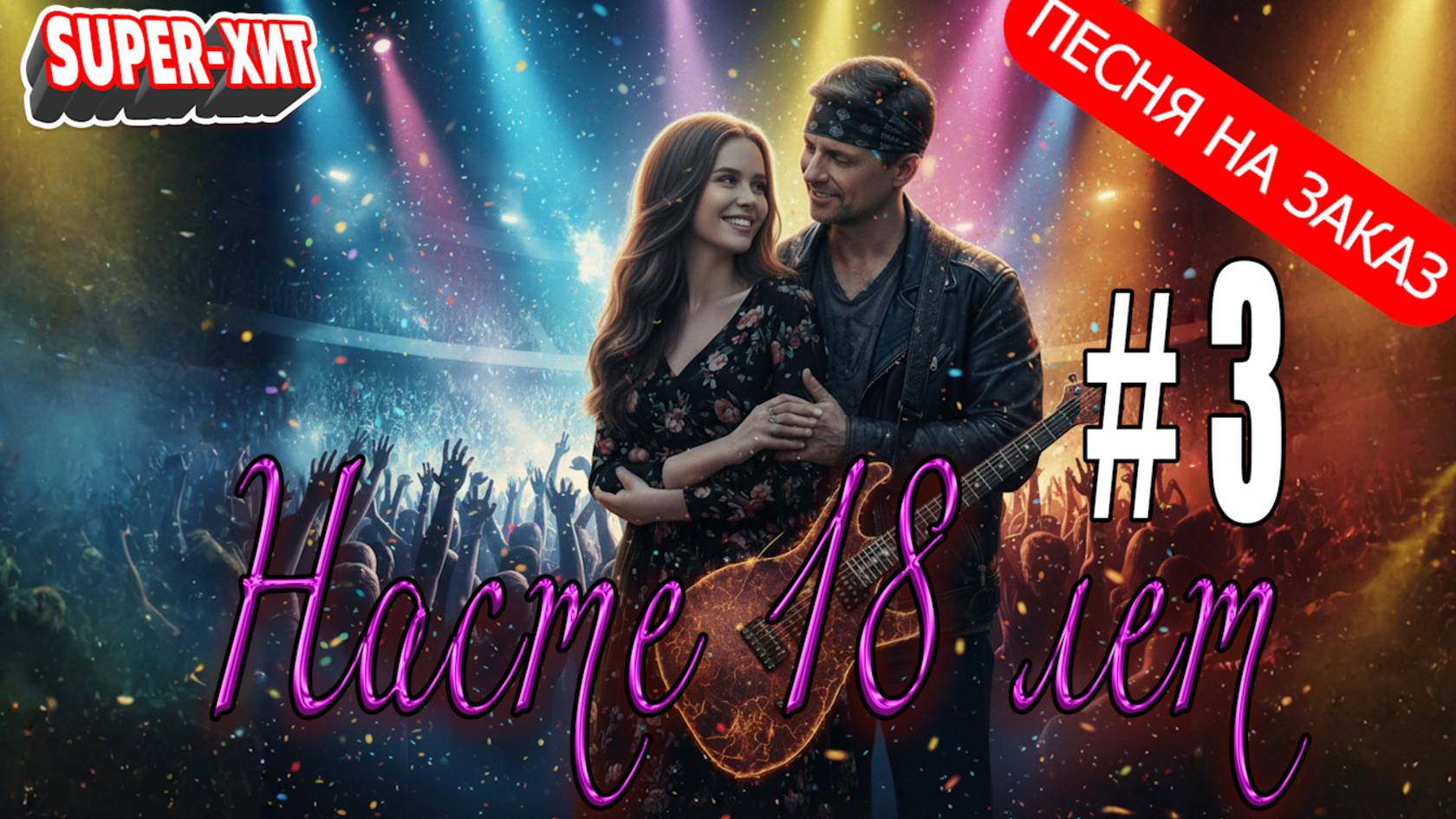 Насте 18 лет! Версия 3 (песня на заказ - Музыкальный апельсин) смотреть онлайн