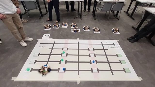 Видео 1 - Выполнение олимпиадного задания по сортировке кубиков по ячейкам