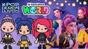 💜Сериал Тока Бока Создаю K-pop HUNTRIX💜