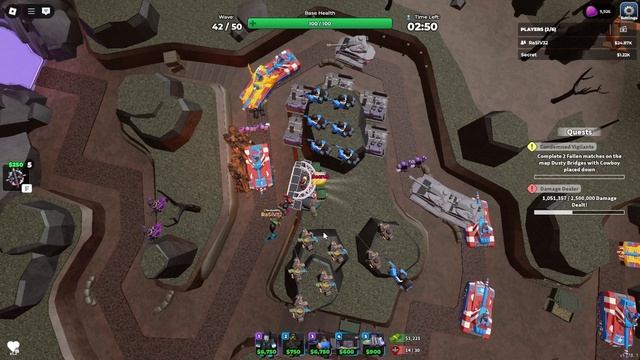 Прошёл фаллен с другом в Tower Defence Simulator!