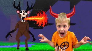 Страшный ОЛЕНЬ в Роблокс 99 ночей в лесу Roblox | Игры для детей