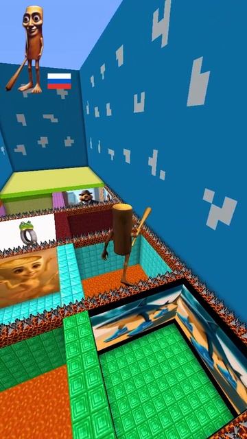 Italian Brainrot Vs Squid Game Lava Jump #shorts #minecraft #brainrot смотреть онлайн