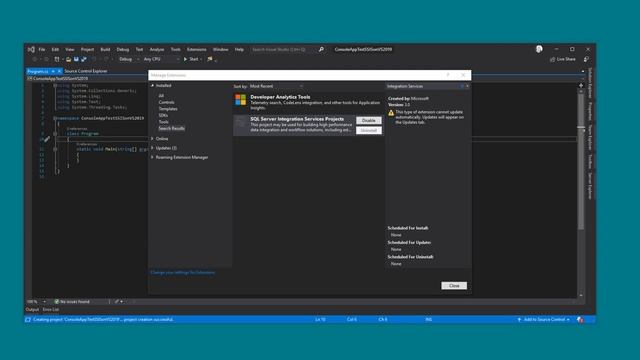 How to open ssis in vs 2019 / как открыть ssis смотреть онлайн