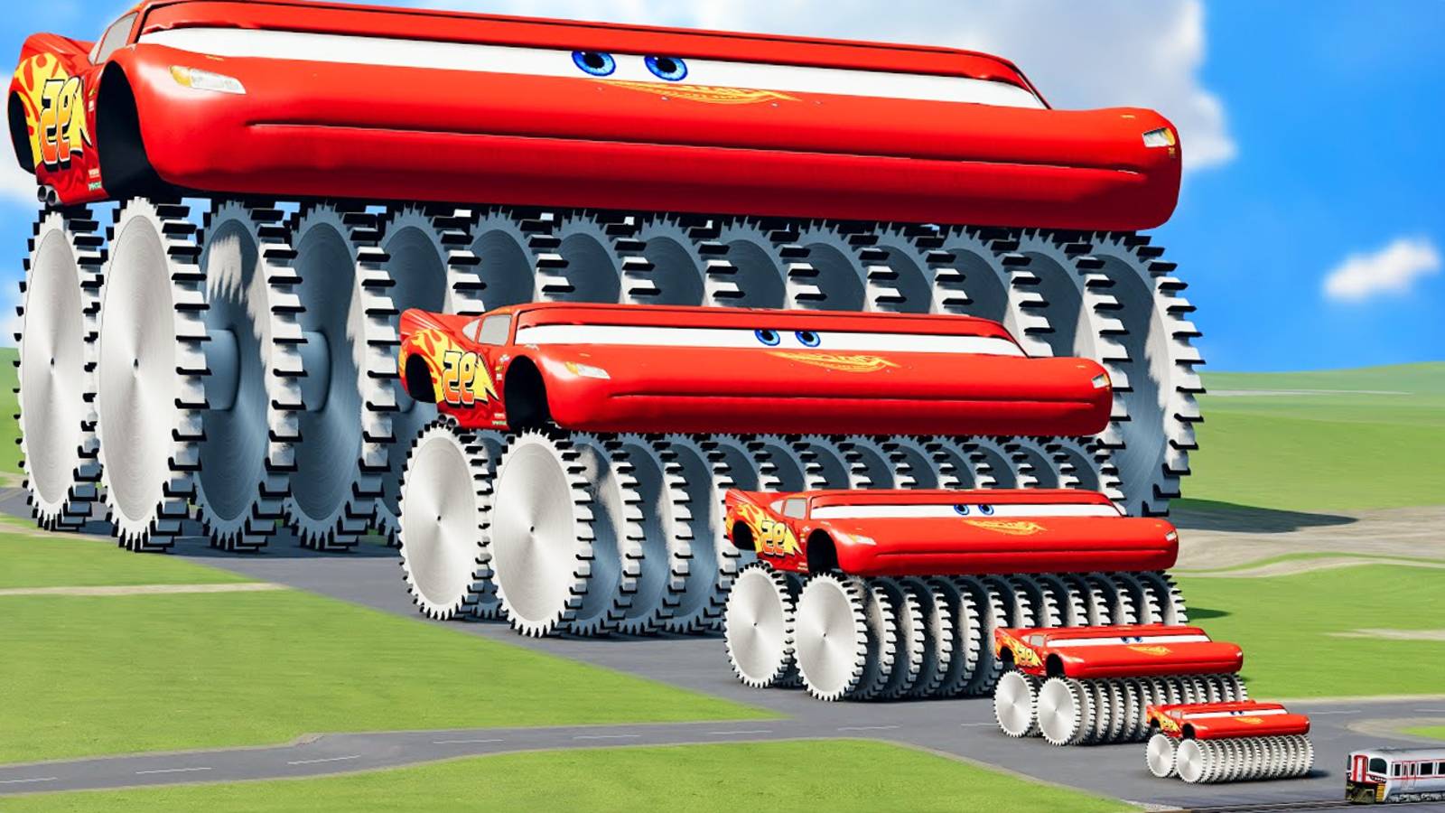 Мультики про машинки для детей. Маквин на испытаниях против поездов. Мультики для малышей. смотреть онлайн