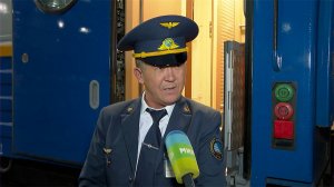 Первый с 2017 года поезд из Алматы приехал в Москву