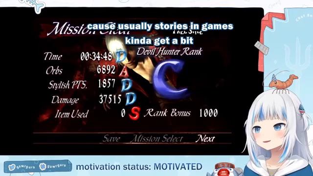 Gawr Gura Plays DMC3 All Cutscenes Edition Часть 3