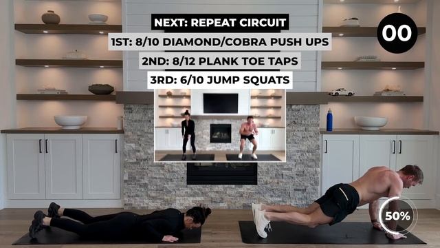 30 Min EMOM HIIT Cardio Workout (No Equipment) _ FULL BODY Series 12-fd2498
