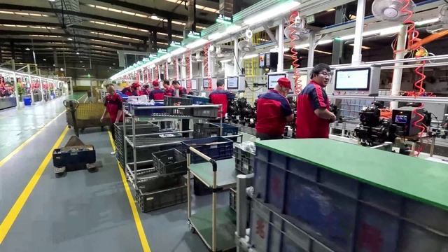 Мотозавод SHINERAY. Часть 9. Покрасочная линия. Линия сборки двигателей. смотреть онлайн