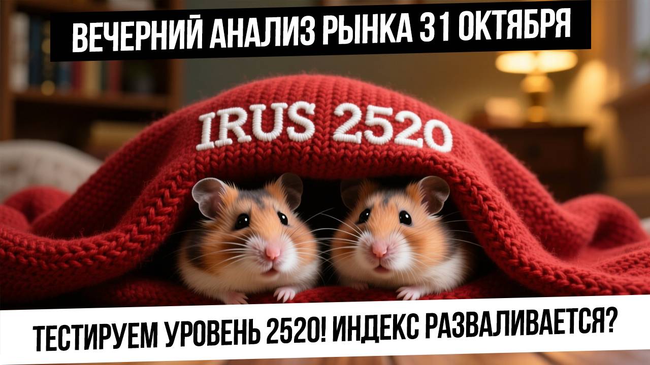Вечерний анализ рынка 31 октября. Индекс тестирует 2520 или разваливается? Манипуляции в рубле! смотреть онлайн