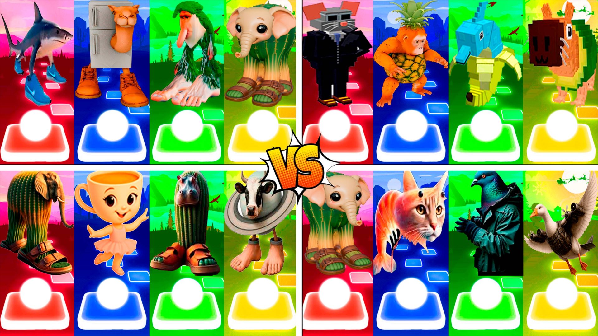 МЕГАМИКС ТРАЛАЛЕРО ТРАЛАЛА 🆚 ФРИГО КАМЕЛО 🆚 ДРУГИЕ БРЕЙНРОТ МЕМЫ | Tiles Hop №261-264 смотреть онлайн