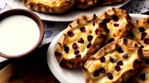 Карельские ржаные Калитки. Рецепт с двумя видами начинки-картофельная с сыром и творожная с клюквой