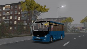 Поездка на МАЗ-241.000 по маршруту №114 по карте Большая Деревня 1.1