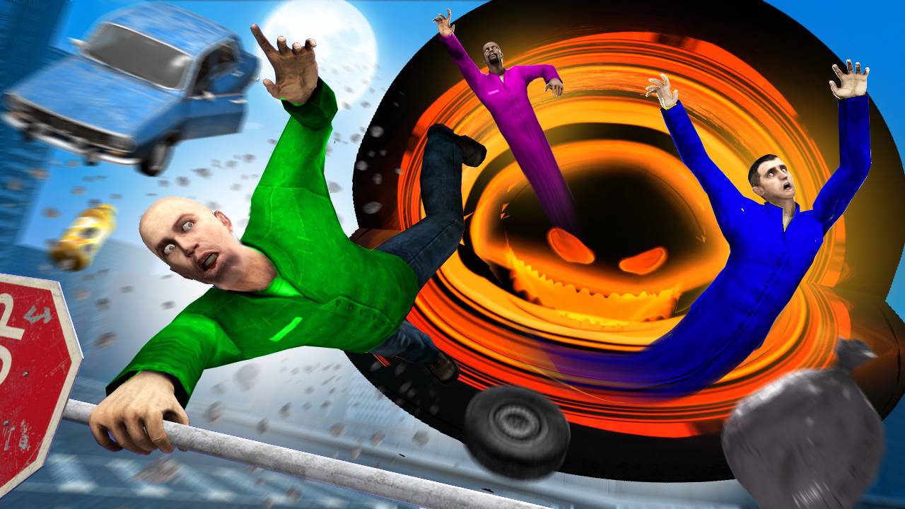 ЧЕРНАЯ ДЫРА ЗАСОСАЛА ЗЕМЛЮ! СТРАШНАЯ ЧЕРНАЯ ДЫРА ОХОТИТСЯ НА НАС! УГАР И БЕЗУМИЕ В Garry`s Mod смотреть онлайн