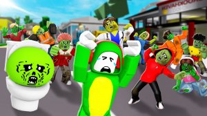 Джей Джей и Майки! Побег из туалета в зомби-апокалипсис! Анимация Роблокс