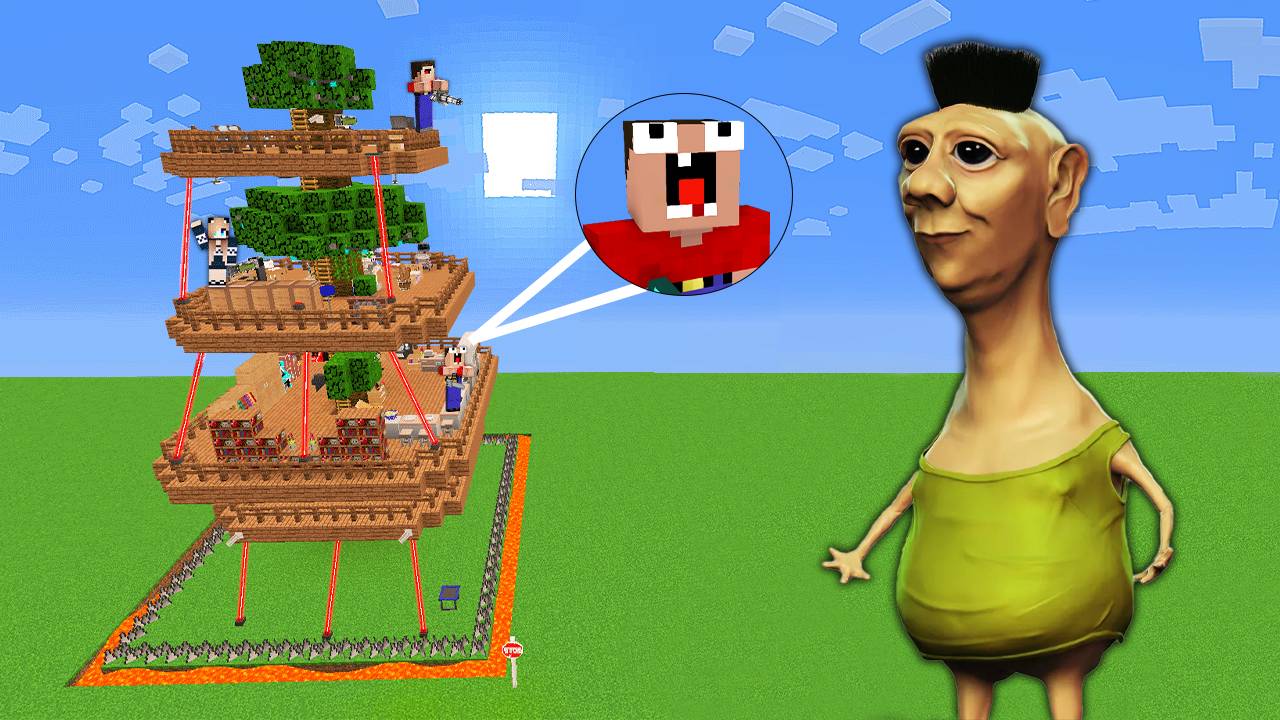 ХАМУД ХАБИБИ НАПАЛ НА НАШ ДОМ НА ДЕРЕВЕ В МАЙНКРАФТ! | Глазастая Морда Minecraft