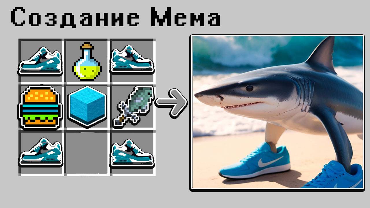 Как СКРАФТИТЬ ТРАЛАЛЕЛО ТРАЛАЛА МЕМ В МАЙНКРАФТ ? БРЕЙНРОТ ЖИВОТНЫЕ смотреть онлайн