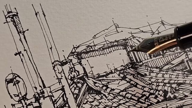 만년필로 그림 그리는 소리 SOUND and DRAWING by a Lamy fountain pen ✒ Side Street No Talking смотреть онлайн