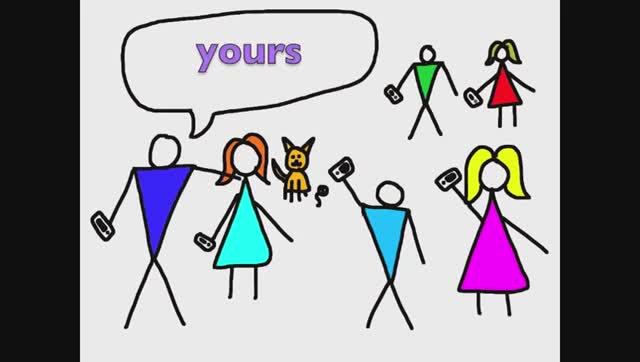 Possessive pronouns and adjectives Song - Mine and Yours - Rockin' English смотреть онлайн