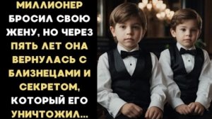 ИСТОРИЯ ИЗ ЖИЗНИ/Миллионер бросил свою жену, но через 5 лет она вернулась с близнецами