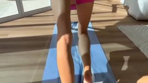 Stretching out my legs & arch + relaxing yoga!