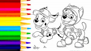 Щенячий патруль раскраска | видео для детей | Ютюбик kids 🤪