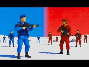 Война красно-синих "солдатов" [4K] | Яндекс игры | HOAX