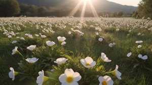 Футаж. Поле. Цветы.