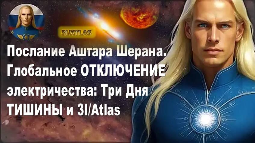 Послание Аштара Шерана. Глобальное ОТКЛЮЧЕНИЕ электричества: Три Дня ТИШИНЫ и 3I/Atlas смотреть онлайн