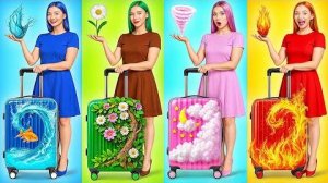 Девушка Огонь, Вода, Воздух И Земля | Смешные Челленджи c 4 Стихиями от Candy DO