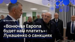 «Вонючая Европа будет нам платить»: Лукашенко о санкциях