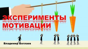 Владимир Боглаев: Эксперименты мотивации.