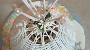 Крышка из ротанга для новичков на шаблоне для ажурного плетения. Плетем крышку