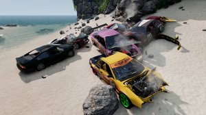 МУЛЬТИКИ ПРО МАШИНКИ. Последний полёт: эпичные крушения на обрыве.