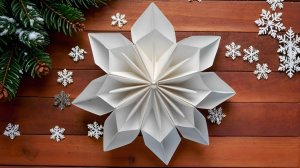 Самая красивая снежинка из бумаги