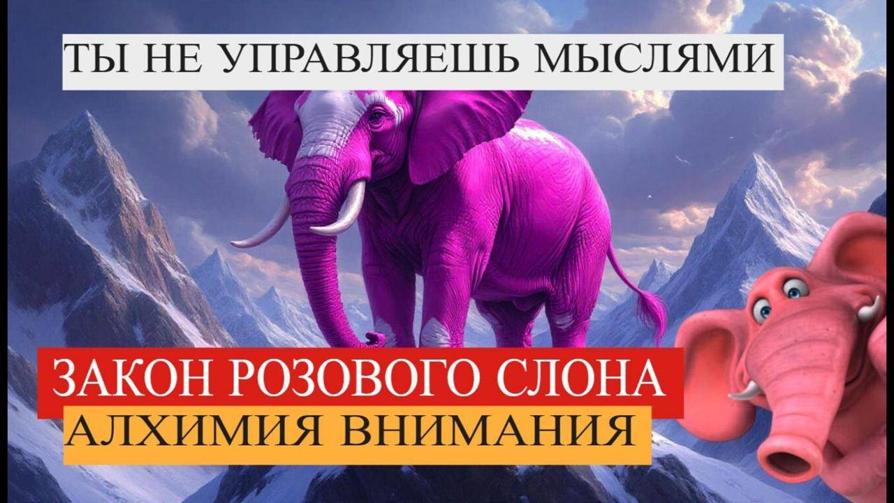Закон Розового Слона: Как Перестать Бороться с Мыслями и Обрести Свободу
