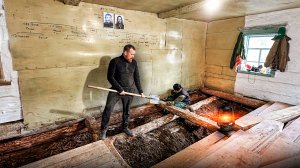 ЗАМЕНА ПОЛА В ДЕДОВСКОМ ДОМЕ. Сложности и  решения.