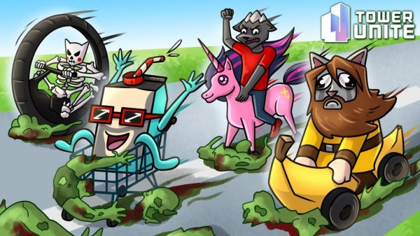 ГОНКИ С ПОДСТАВАМИ И КООПЕРАТИВНЫЙ ЗОМБИ МОД :D Tower Unite