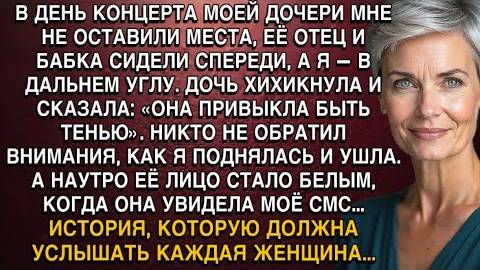 В ДЕНЬ КОНЦЕРТА МНЕ НЕ ОСТАВИЛИ МЕСТА, ЕЁ ОТЕЦ И БАБКА СИДЕЛИ СПЕРЕДИ «ОНА ПРИВЫКЛА БЫТЬ ТЕНЬЮ».. смотреть онлайн