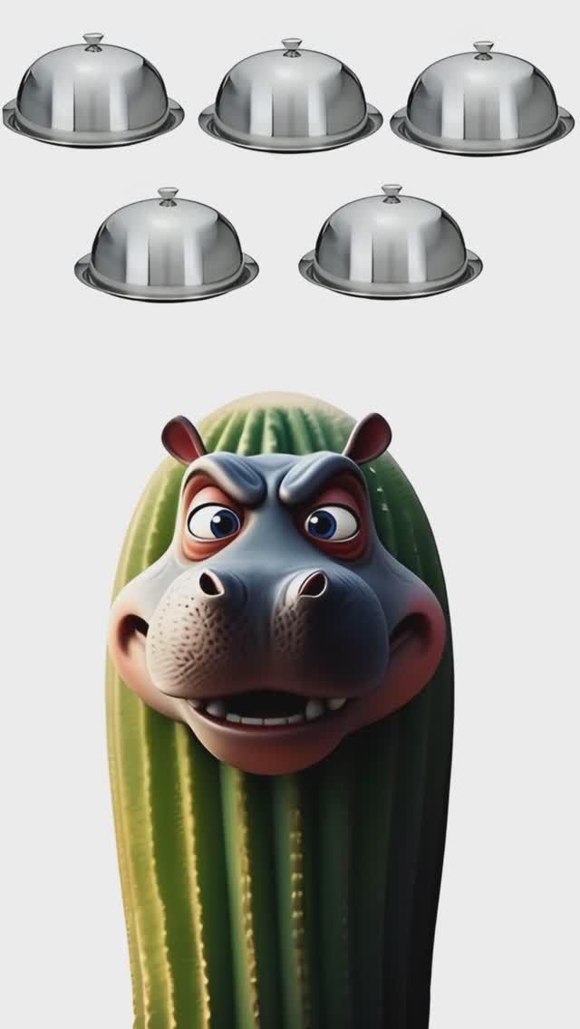 Кактус Бегемот ест всё подряд!