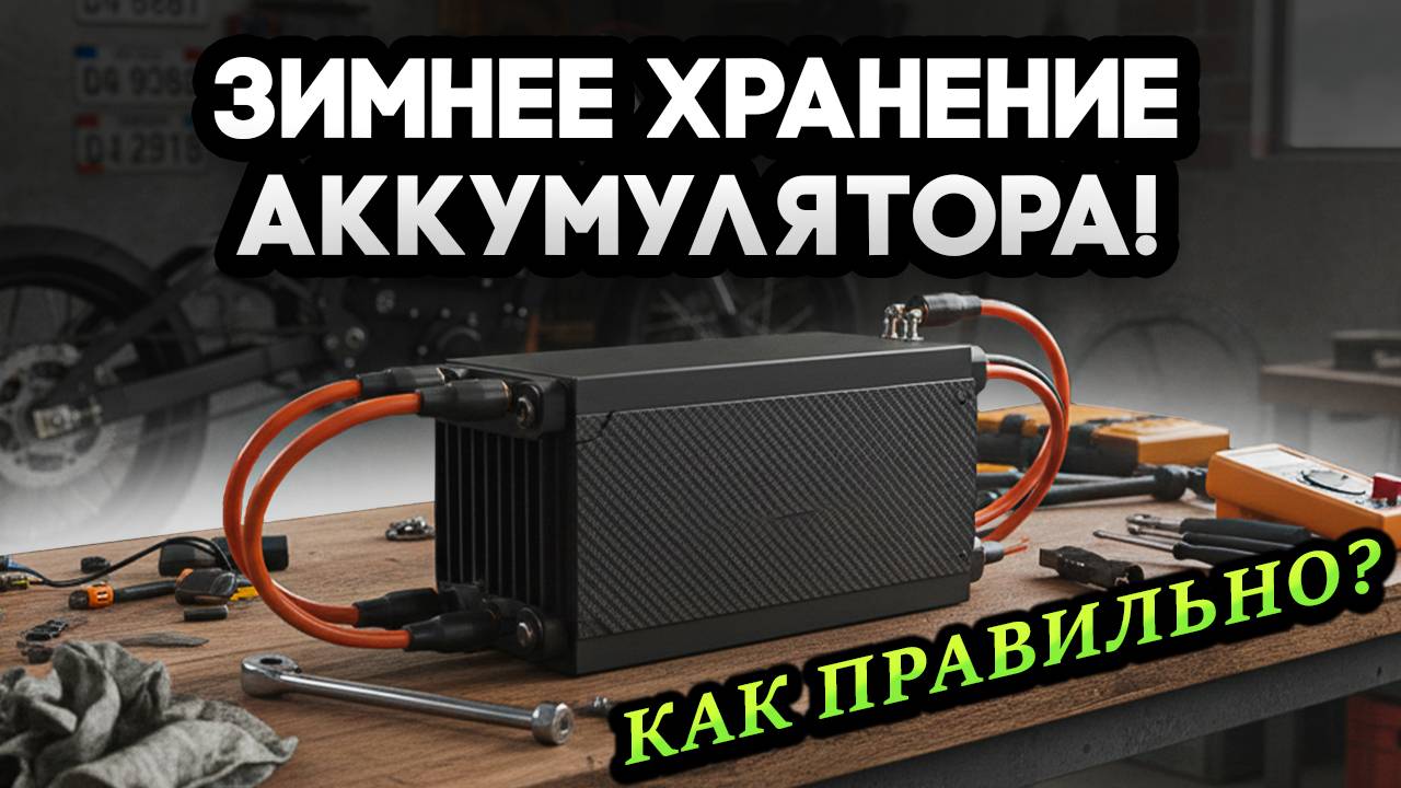 Как хранить аккумулятор электромотоцикла зимой — всё, что нужно знать ⚡️ смотреть онлайн