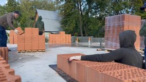 Кладка керамических блоков Керакам. Шеф-монтаж